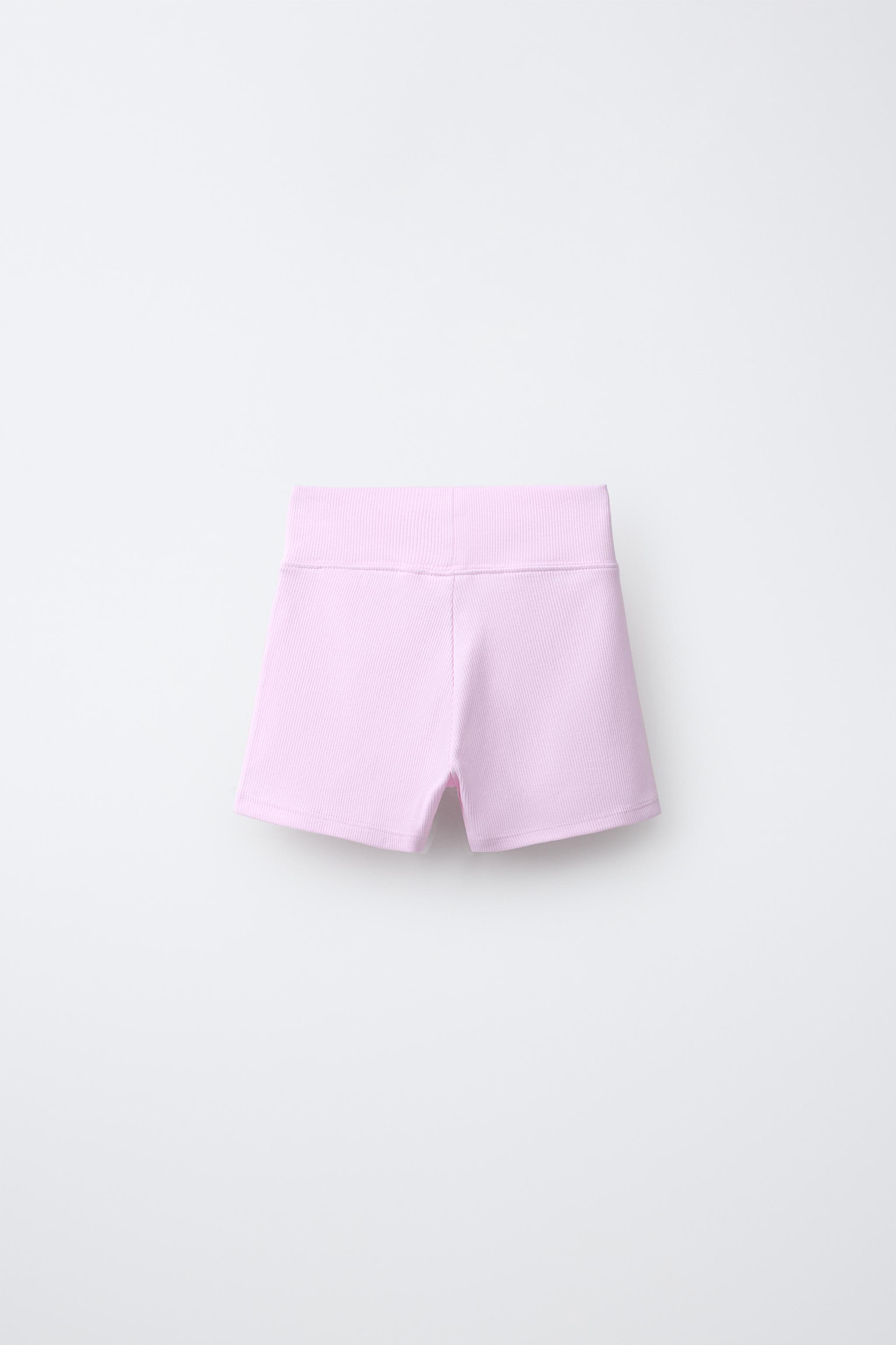 RIBBED SHORTS — Pink