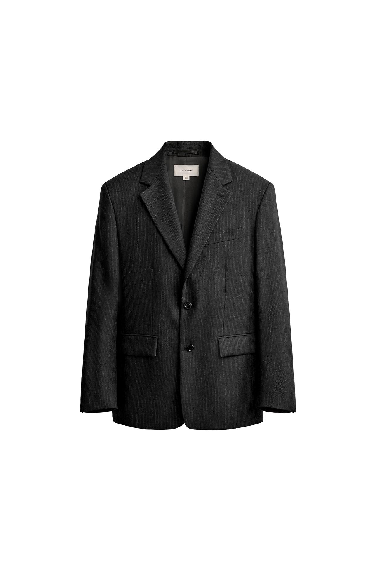 MANTECO® 100% WOOL STRIPED SUIT BLAZER