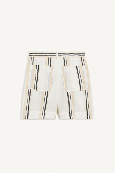 PLTD STRP SHRT - Écru de Zara - Image 5