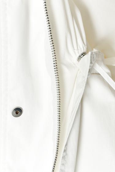 OVERSIZE MULTI-POSITION HOODED PARKA ZW COLLECTION - White by Zara - Image 10