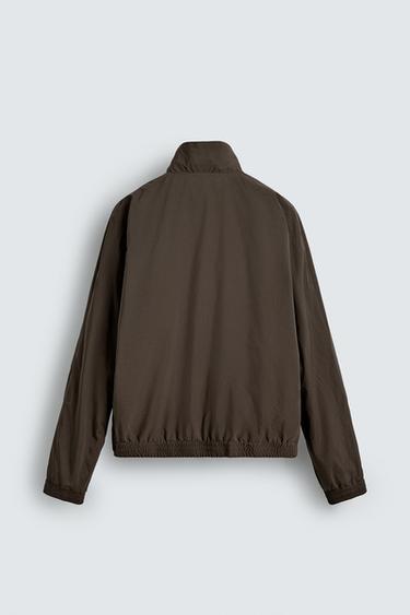 BLOUSON BOMBER COUPE RELAX - Chocolat de Zara - Image 7