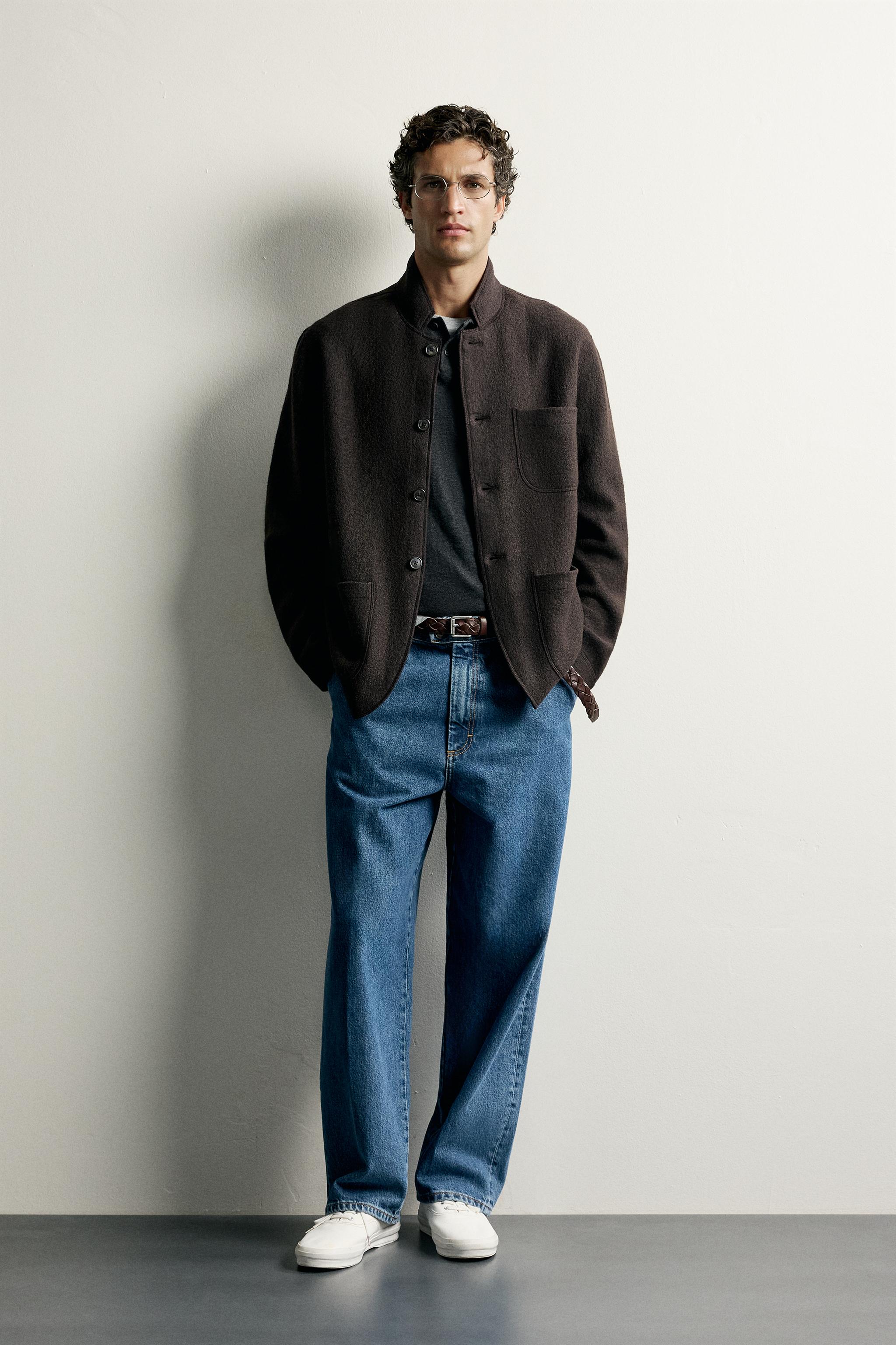 WOOL-BLEND RELAXED FIT BLAZER
