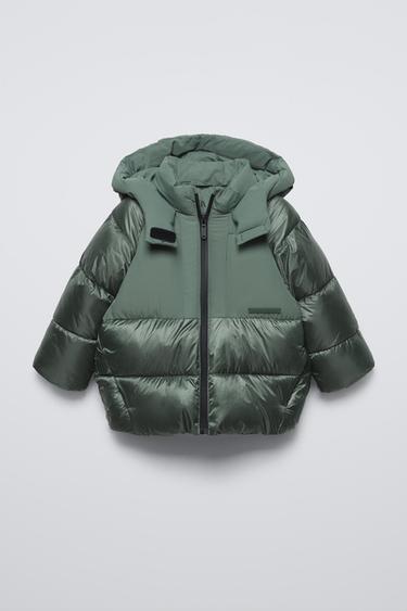 WATER-REPELLENT QUILTED JACKET - Mid-green by Zara