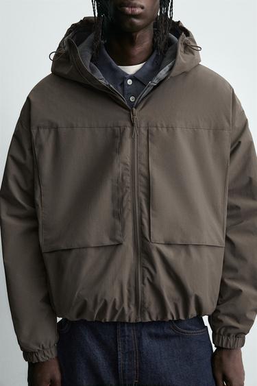 COMBINED FLEECE TECHNICAL JACKET - Mink by Zara - Image 6