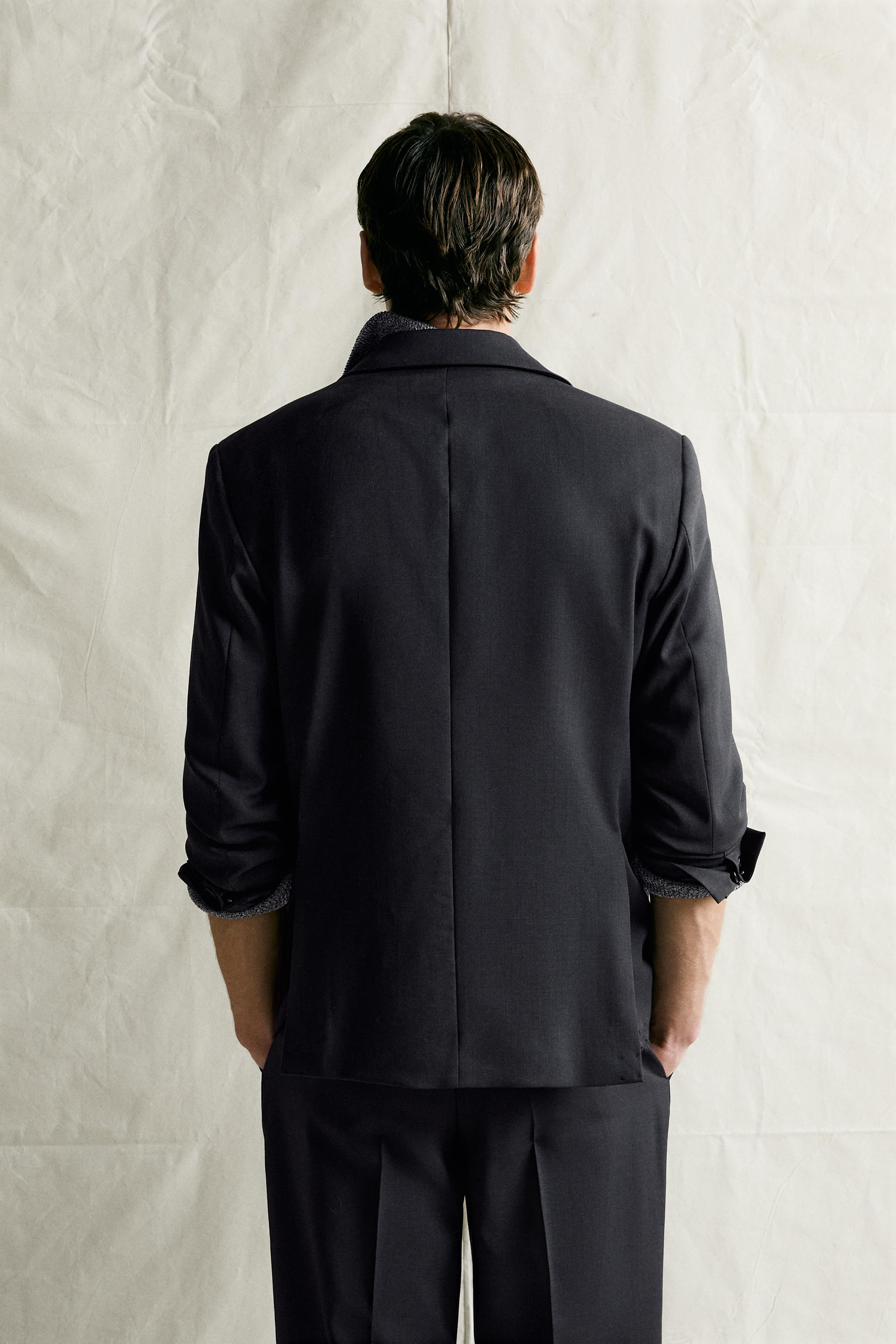 100% WOOL REGULAR FIT SUIT BLAZER