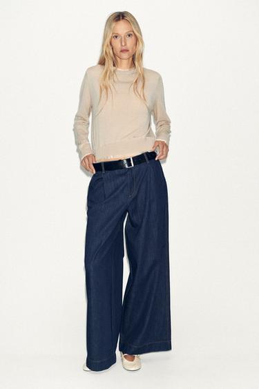 WOOL BLEND KNIT JUMPER - Sand by Zara