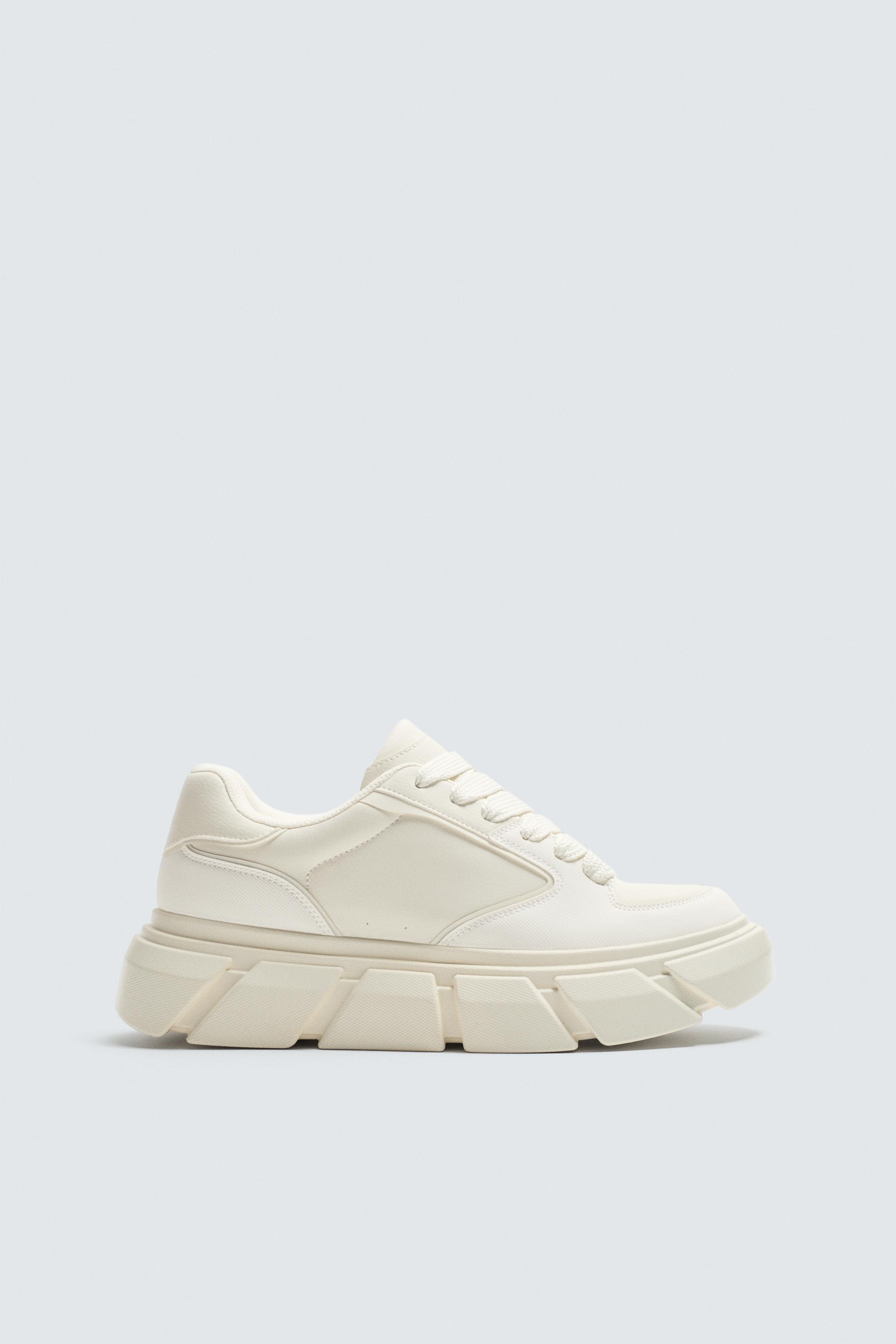 ザラ　ジャケット　ステファン　シューズ ロープディテール スケーター スニーカー - ブラック | ZARA