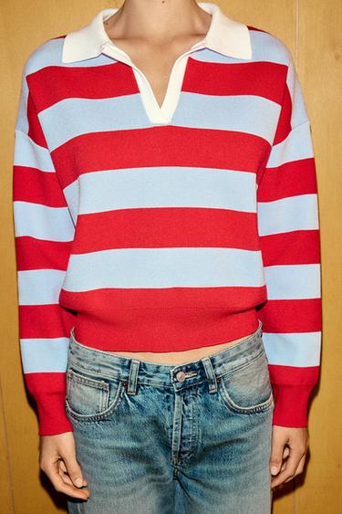 STRIPED POLO JUMPER - striped by Zara - Image 2
