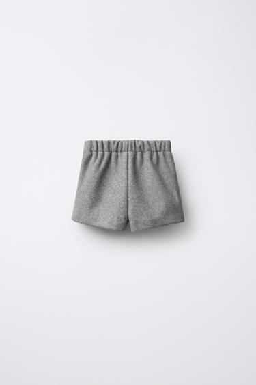 BERMUDA SKIRT WITH BUCKLE - Grey marl by Zara