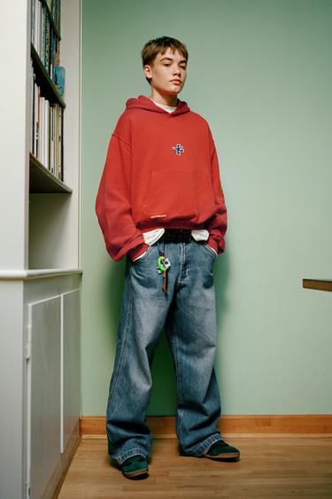 PATCH HOODIE - Brick de Zara - Image 4