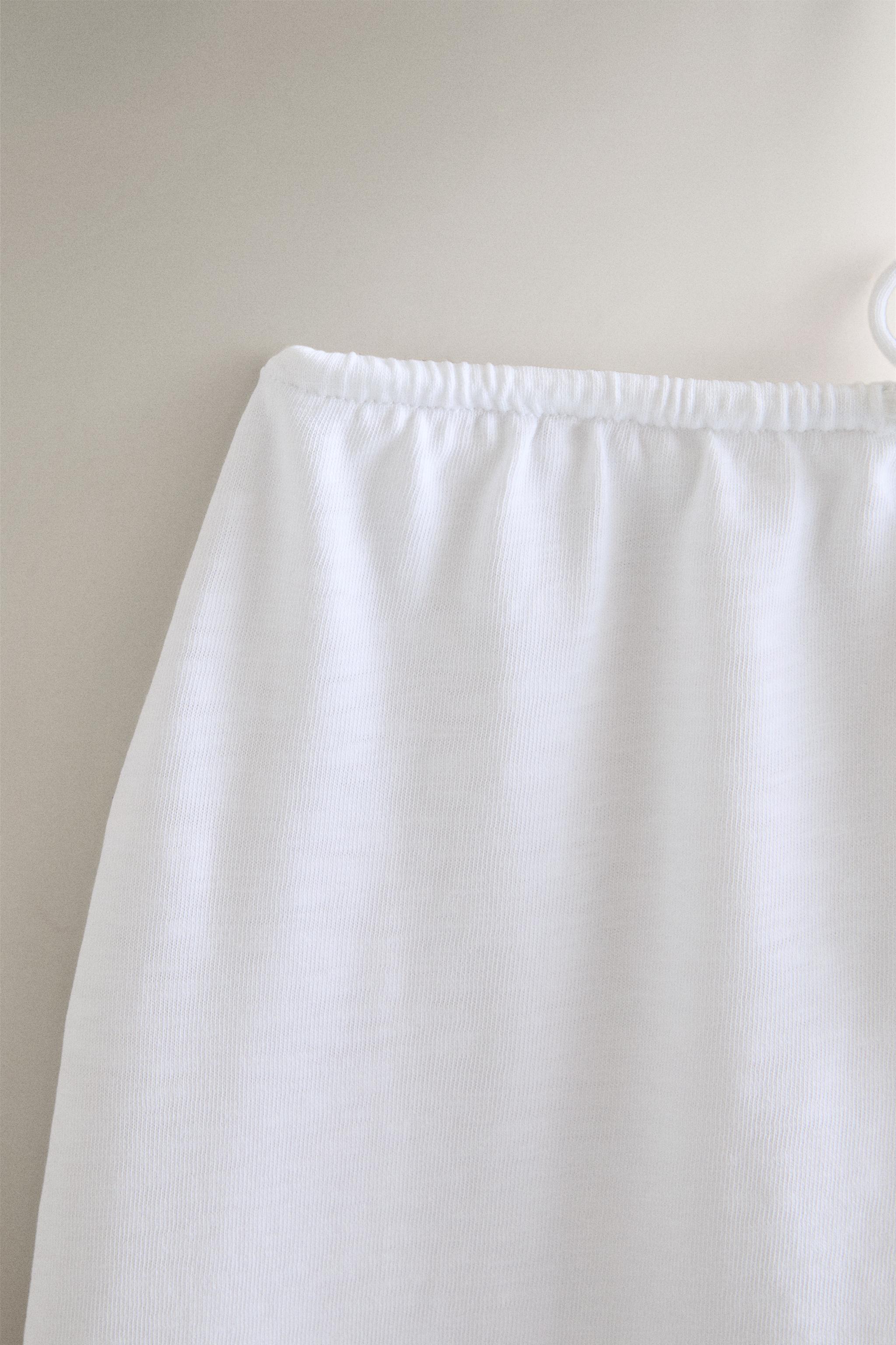 COTTON MIDI SKIRT