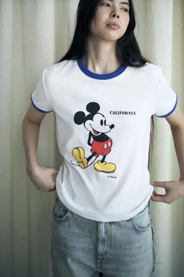 ミッキーマウス ©ディズニー TシャツオフホワイトZaraのミッキーマウス ©ディズニー Tシャツ - オフホワイト 