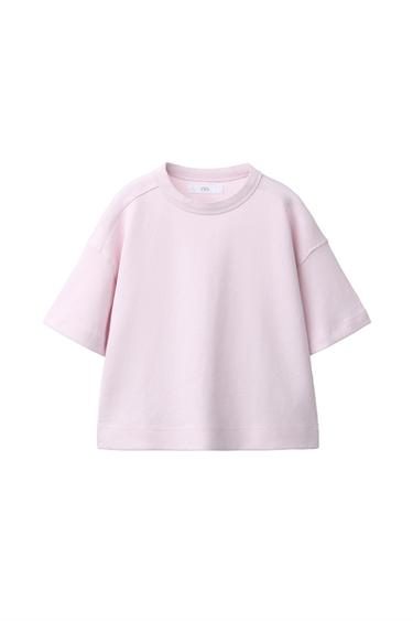 CAMISETA BÁSICA INTERLOCK - Rosa de Zara
