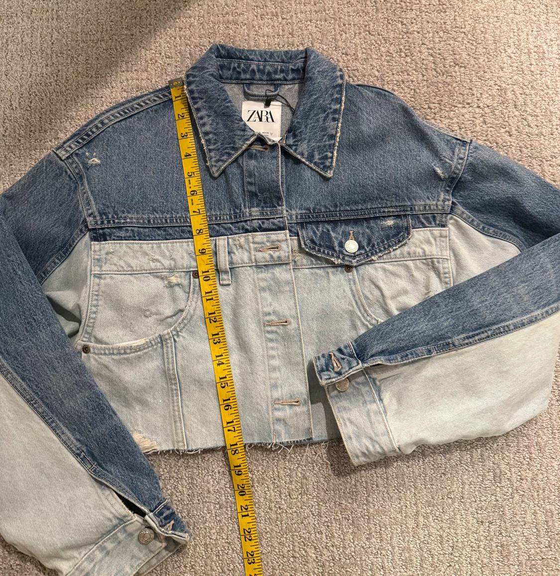 PATCHWORK TRF DENIM JACKET - Image 3