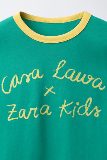 CASA LAWA X ZARA KIDS LOGO PRINT T-SHIRT - Green by Zara - Image 2