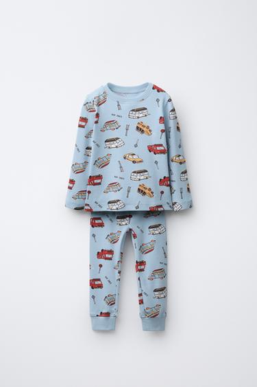 2-6 YEARS/ CAR PRINT PYJAMAS - Blue by Zara - Image 0
