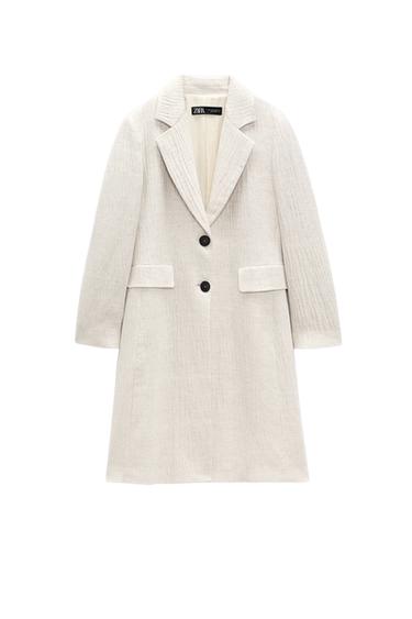 LINEN-BLEND COAT