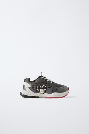 High Top Sneakers Mickey Mouse Kid Shoes ZARA Kids Boots 2025