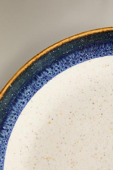 STONEWARE DESSERT PLATE - Blue by Zara - Image 4