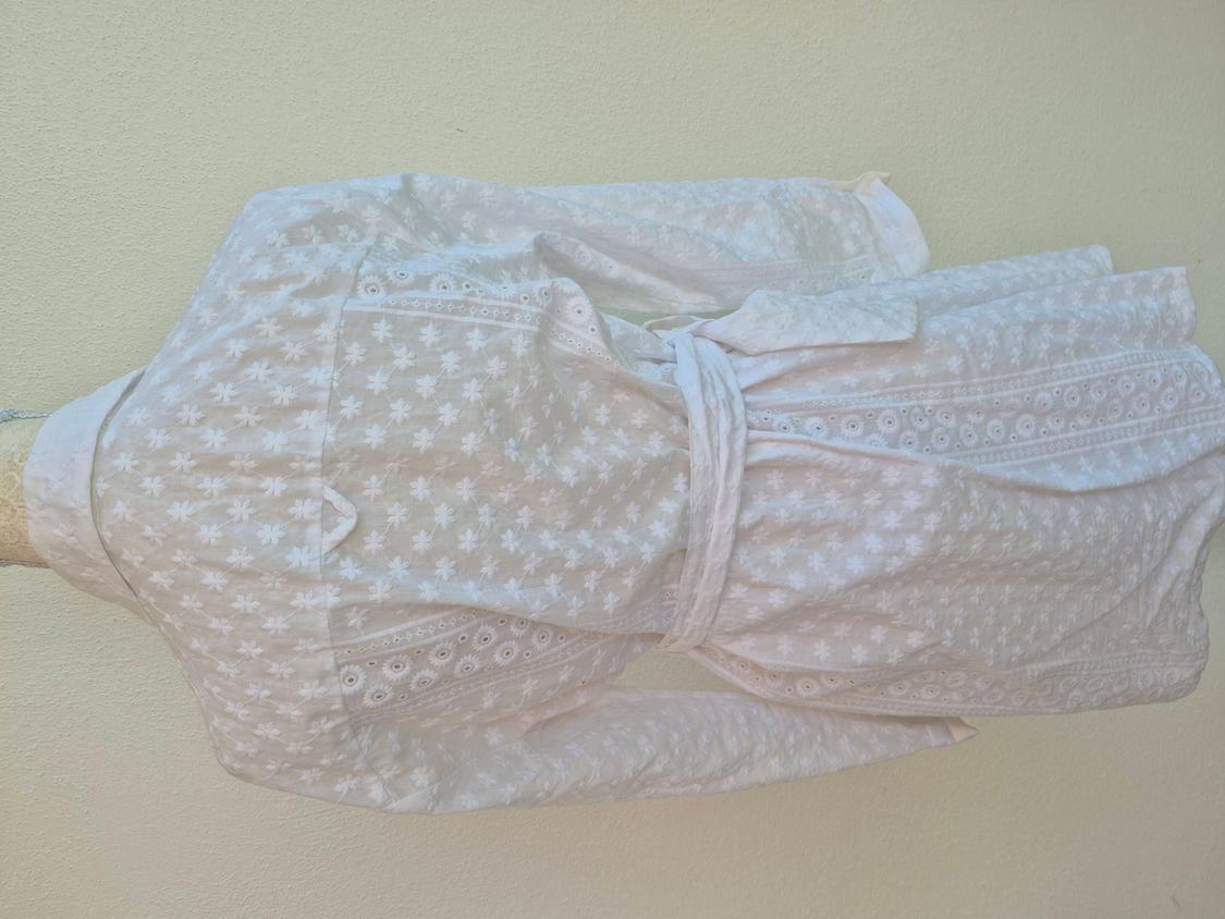 SHORT EMBROIDERED DRESS WITH BELT - Image 2