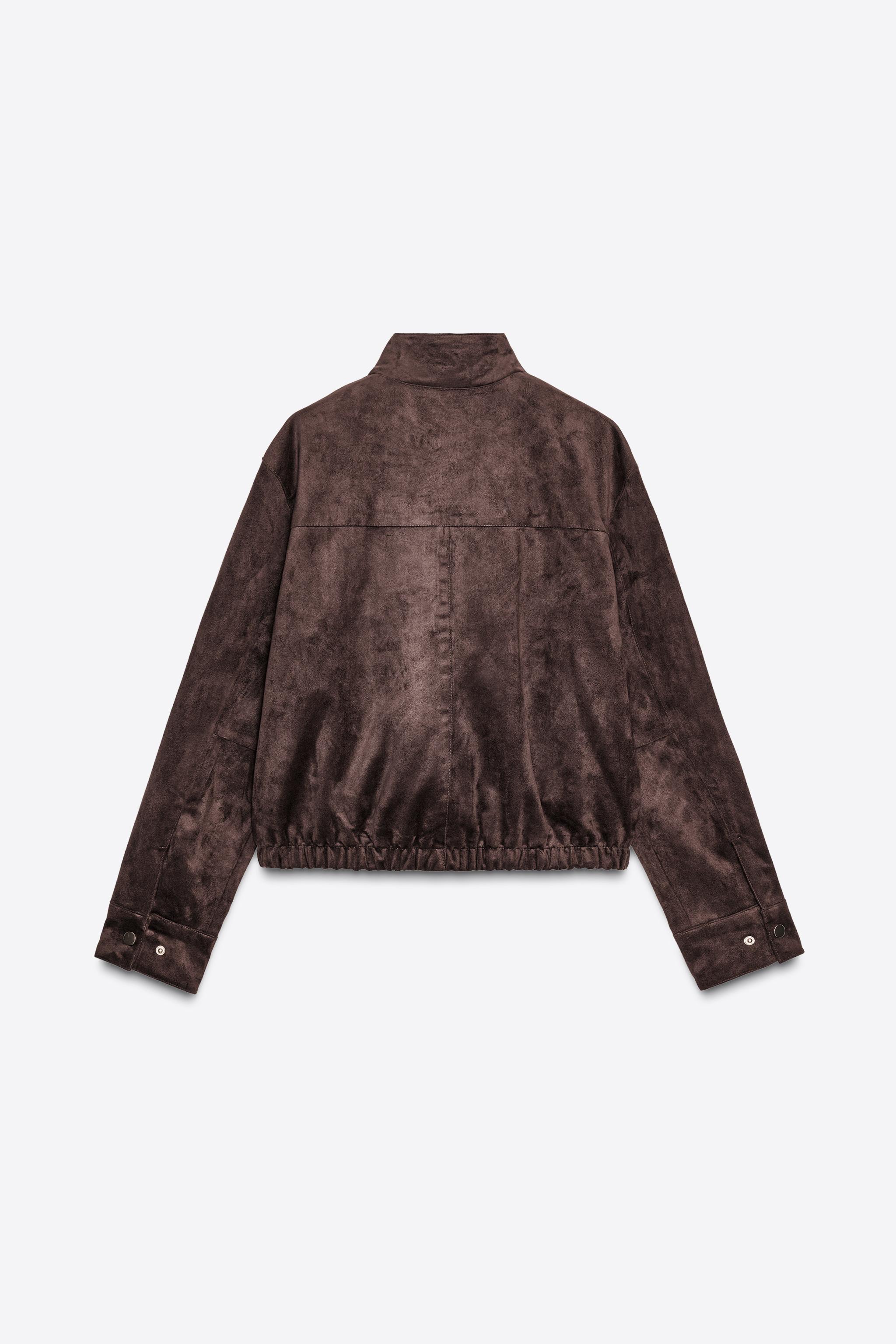 スエード風ジャケット - ブラウン | ZARA Japan / 日本