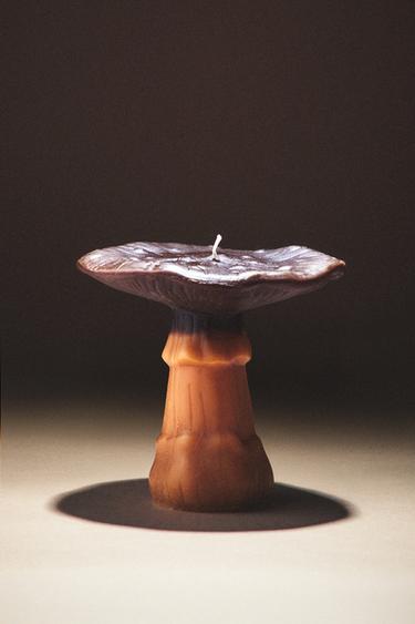 LARGE DARK PUMPKIN SPICE SCENTED MUSHROOM CANDLE - Pumpkin by Zara - Image 4