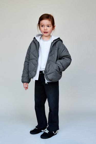 Zara WATER REPELLENT PADDED JACKET - Anthracite grey