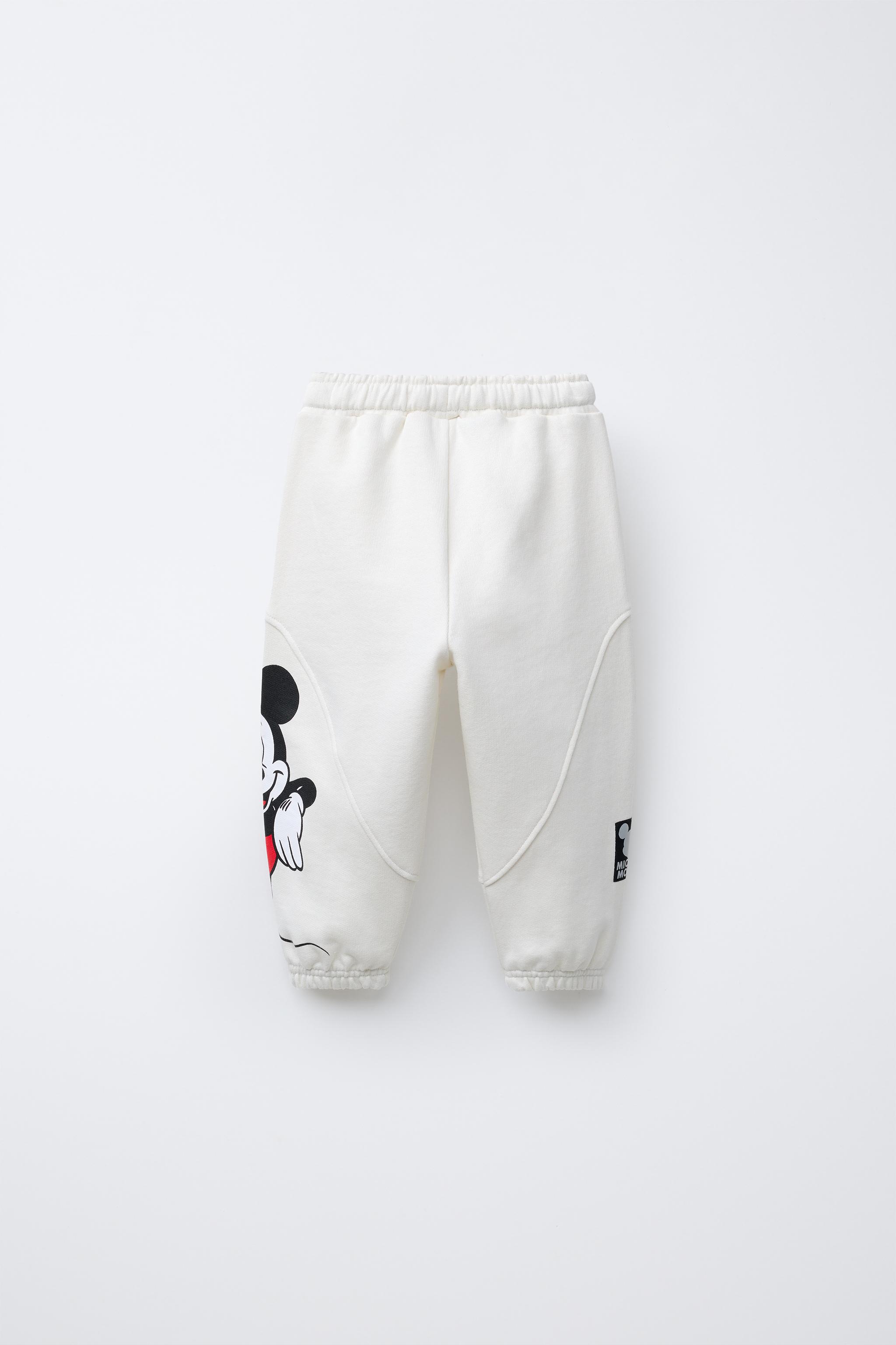 GYDA Mickey Mouse トレーナー スウェット EMODA ZARA MICKEY MOUSE © DISNEY JOGGER PANTS - Ecru | ZARA United States
