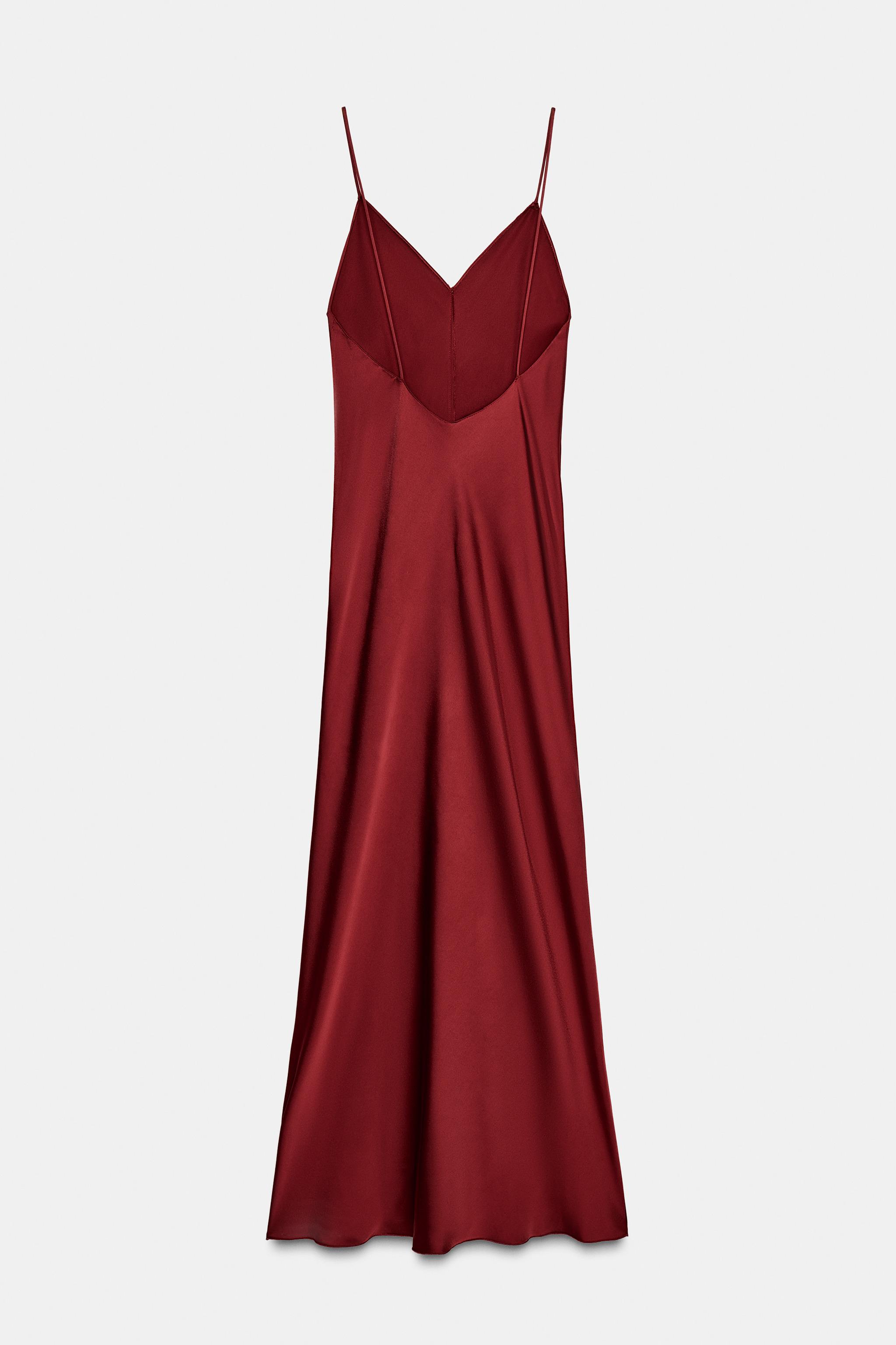 SATIN SLIP DRESS ZW COLLECTION