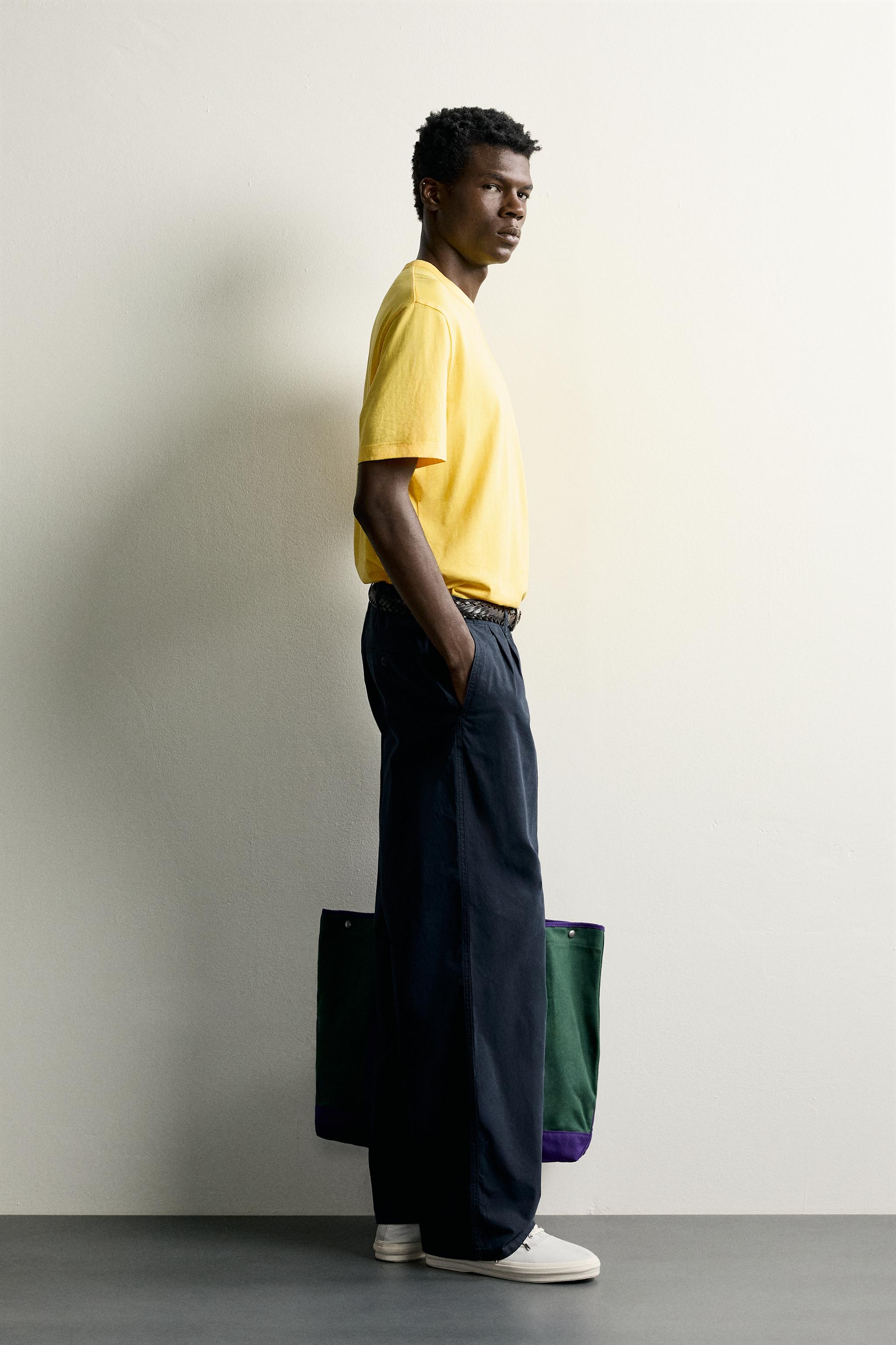 Мужские брюки Zara COMFORT REGULAR-FIT CHINO PANTS — фото 4