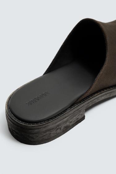 SABOTS CUIR - Marron de Zara - Image 2