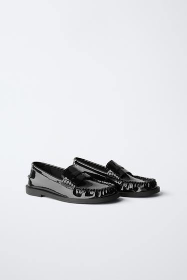 MOCASIN ACHAROLADO - Negro de Zara