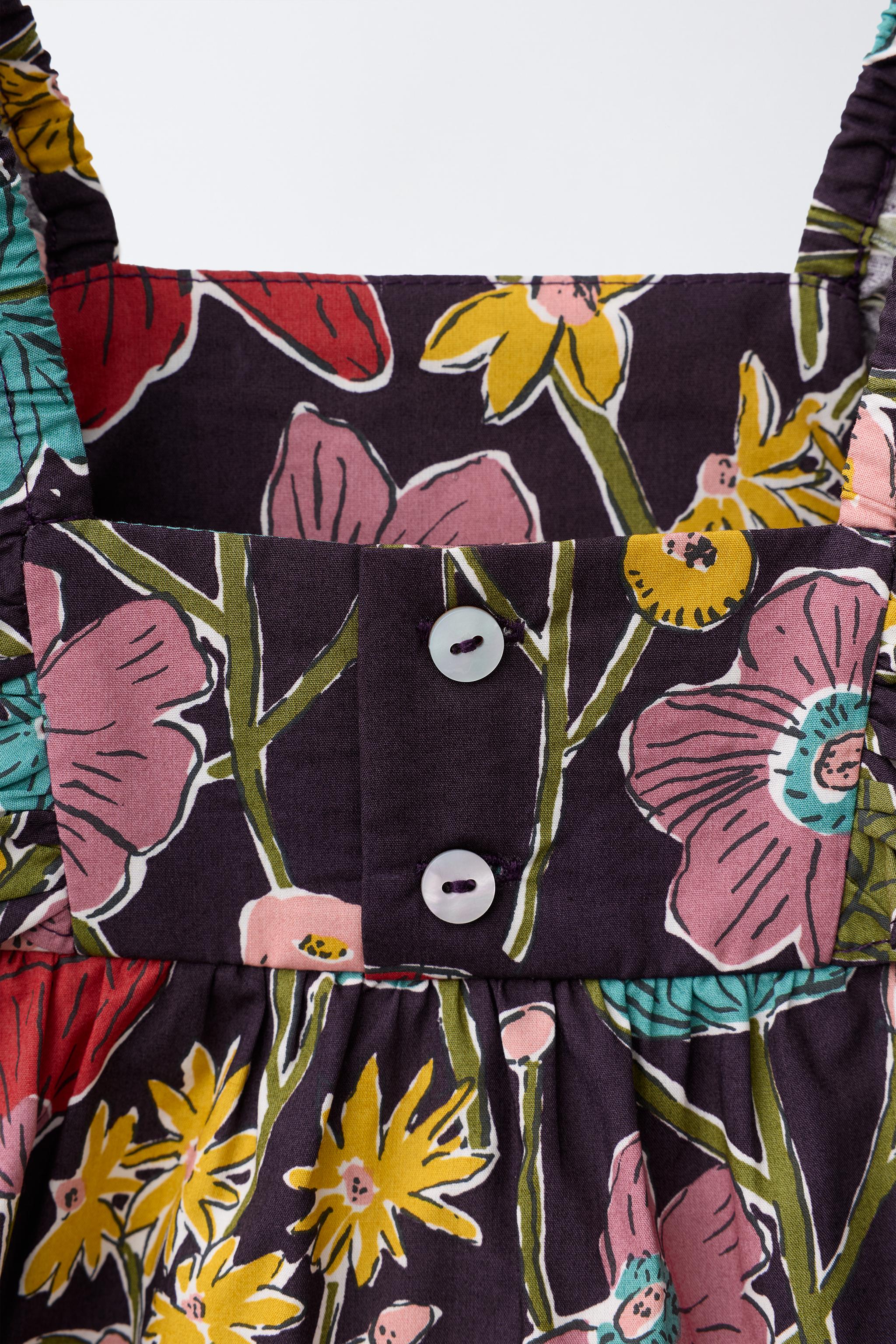 Детские рубашки Zara FLORAL PRINT TOP MADE WITH LIBERTY FABRIC — фото 4