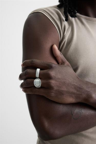 LOT DE 2 BAGUES COMBINÉES - Argent de Zara - Image 1