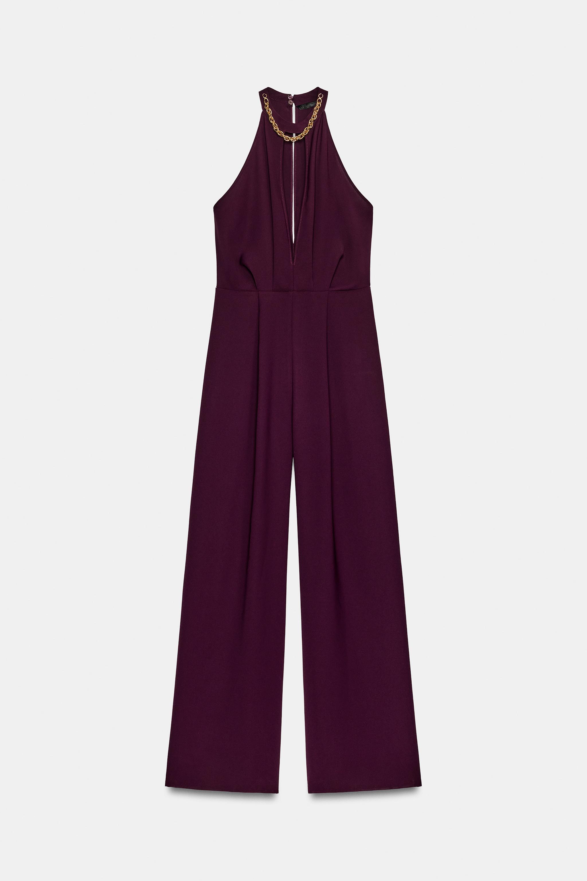 Zara COLLAR DETAIL JUMPSUIT — фото 8