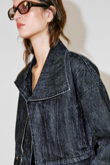 Z1975 CROPPED DENIM JACKET - blue/black by Zara - Image 5