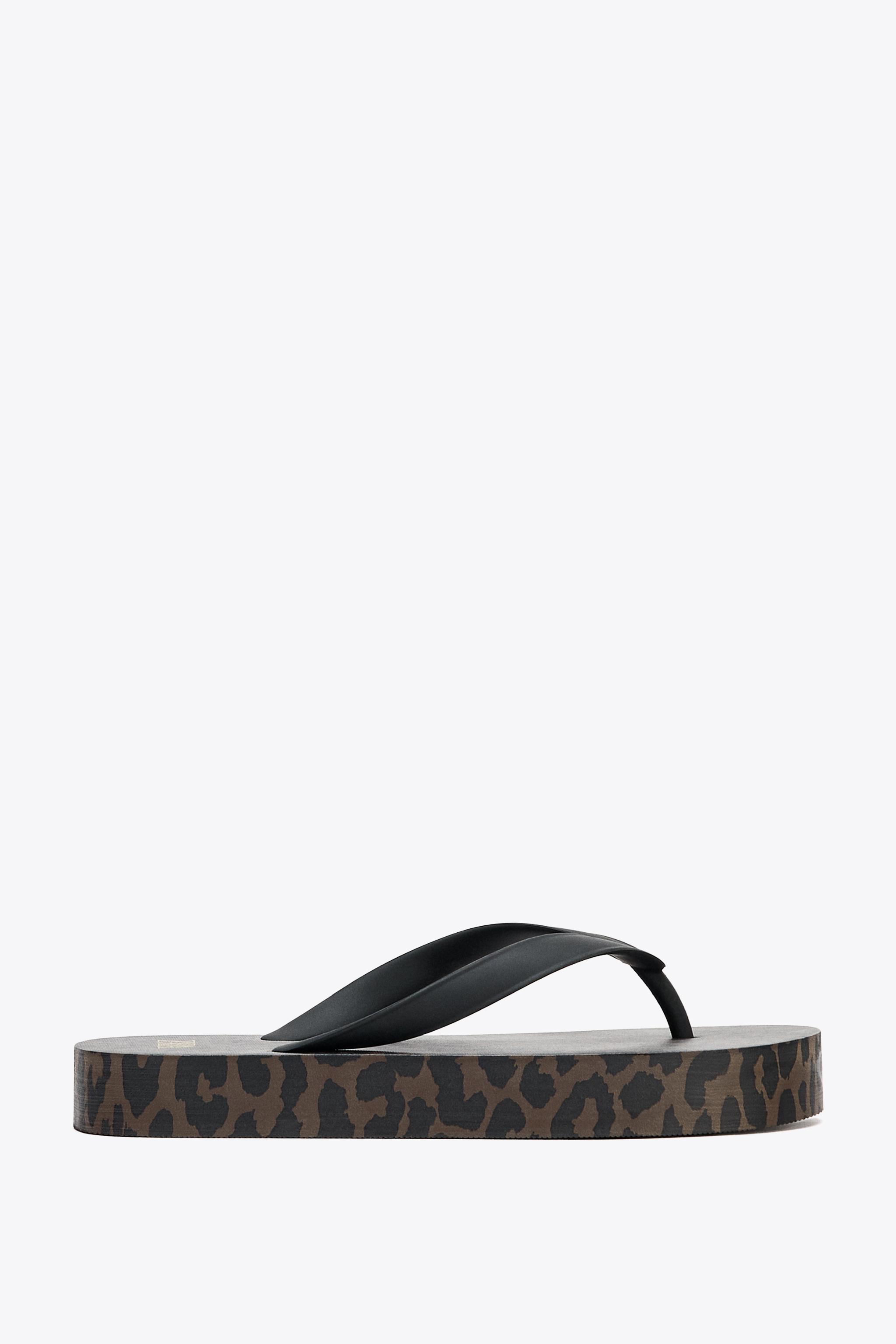 ANIMAL PRINT SANDALS