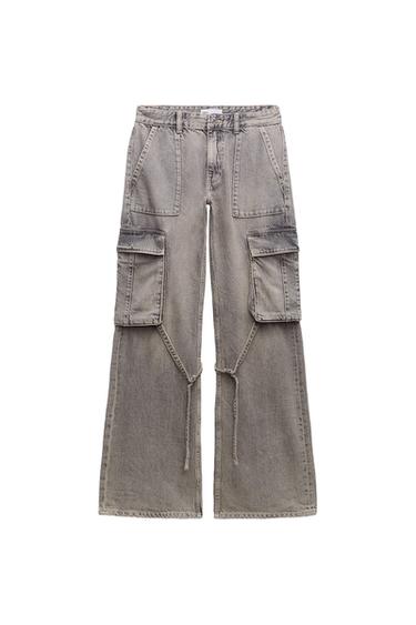 TRF CARGO MID-RISE JEANS