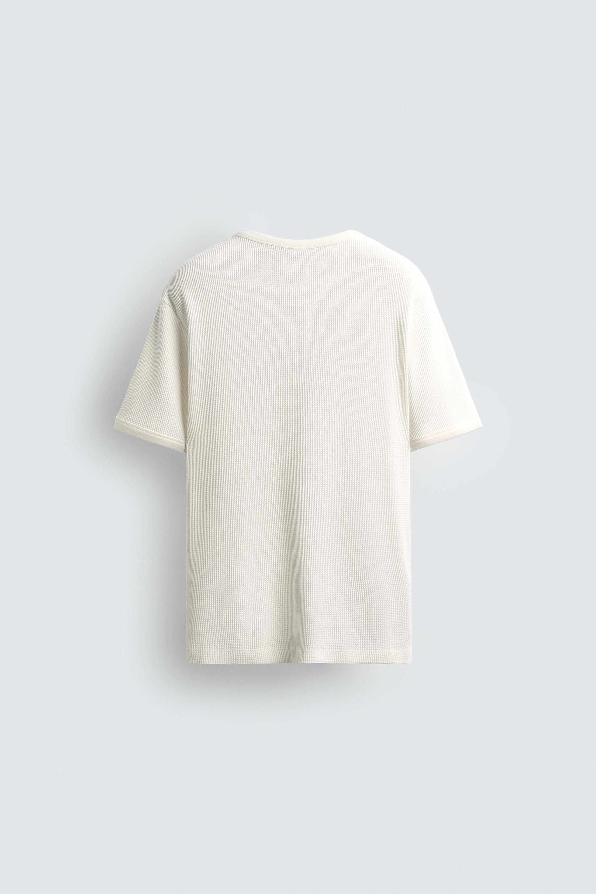 Tシャツ・カットソー Magliano SS25 White cotton Waffle t-shirt (T58306280 01) Jean Jersey T-shirt White – Raff Collective