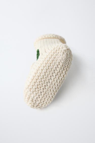 EMBROIDERED BOOTIES - Ecru White by Zara - Image 4