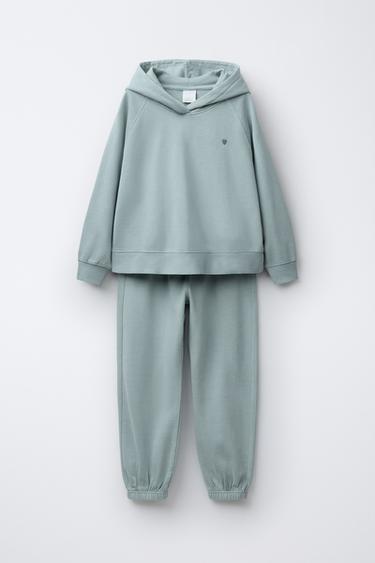 HOODIE AND JOGGER TROUSERS WITH HEART DETAIL PACK - Light blue by Zara - Image 0