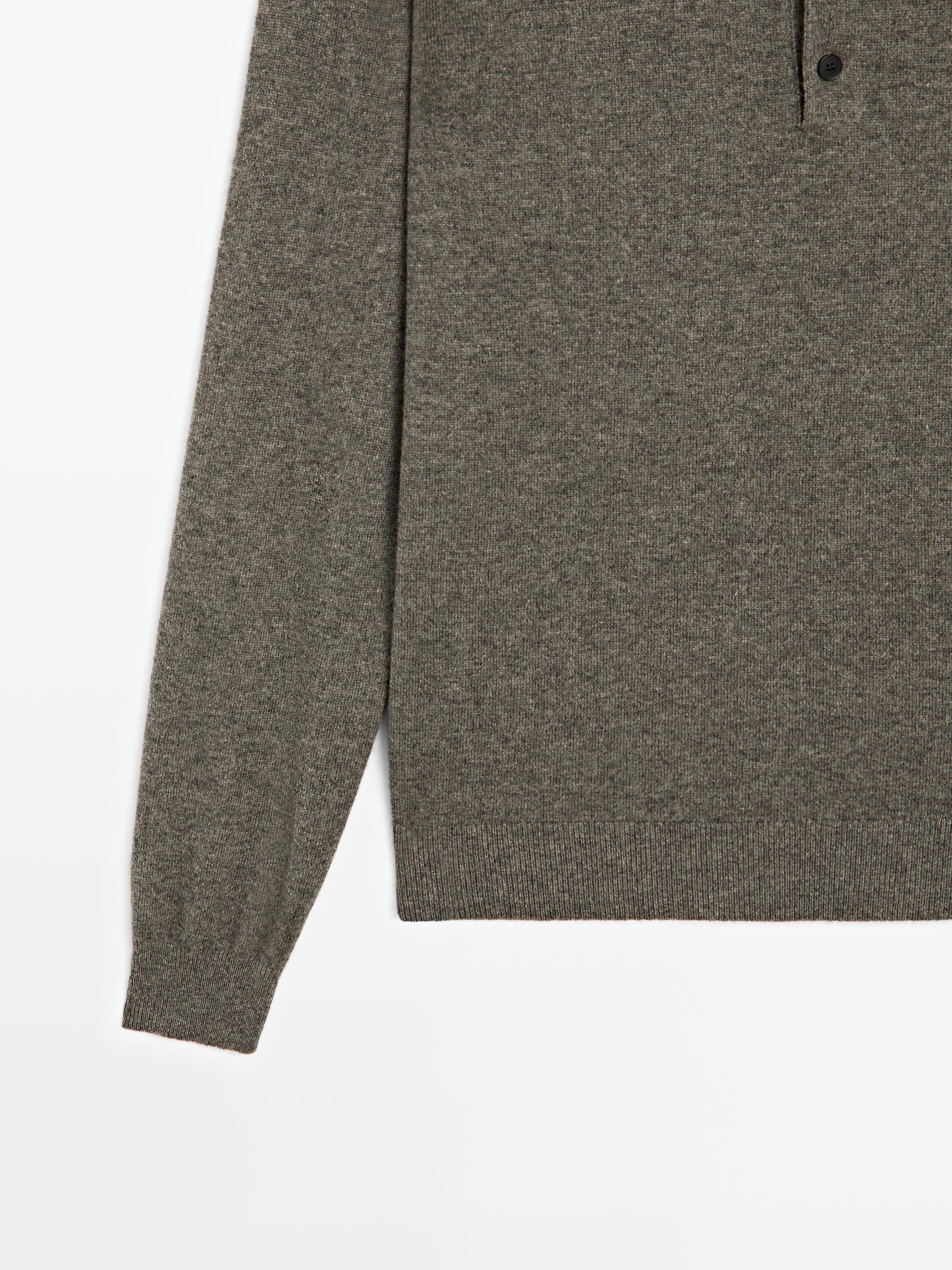 Yak wool blend knit sweater