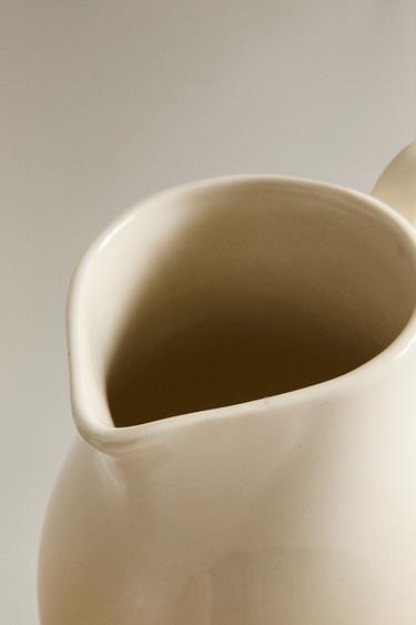 STONEWARE JUG - Cream by Zara - Image 2