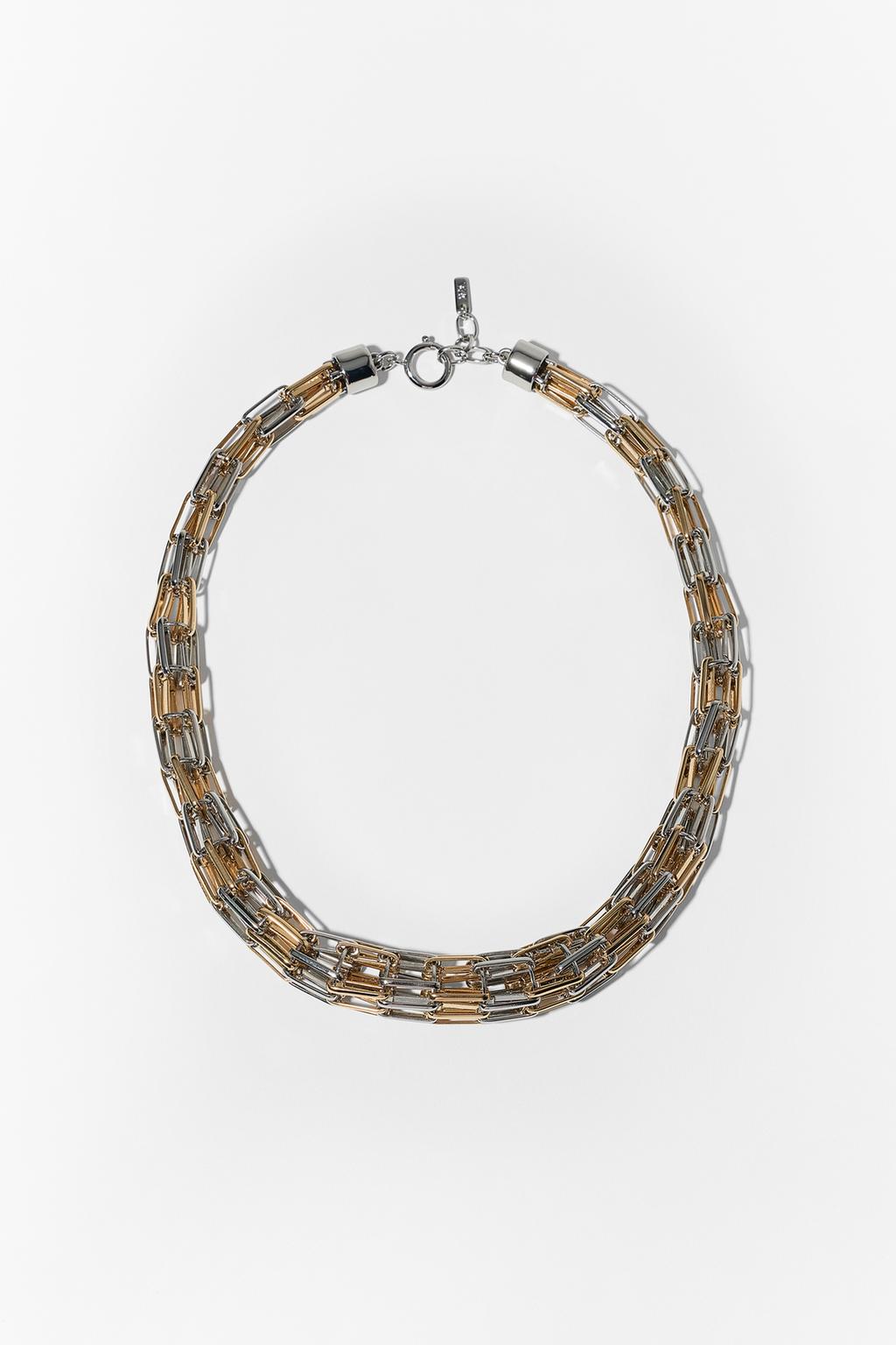 CONTRAST LINK NECKLACE