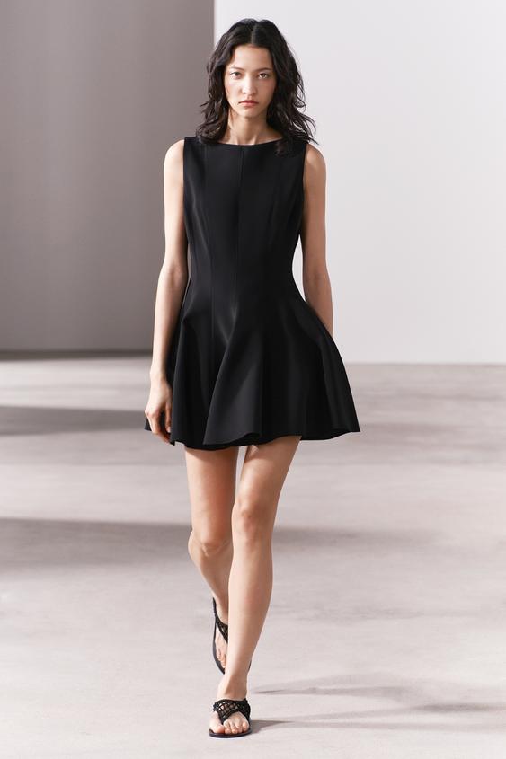 🎈LAST ONE! Zara long satin effect dress  Basic black dress, Floral print  blazer, Zara maxi dress
