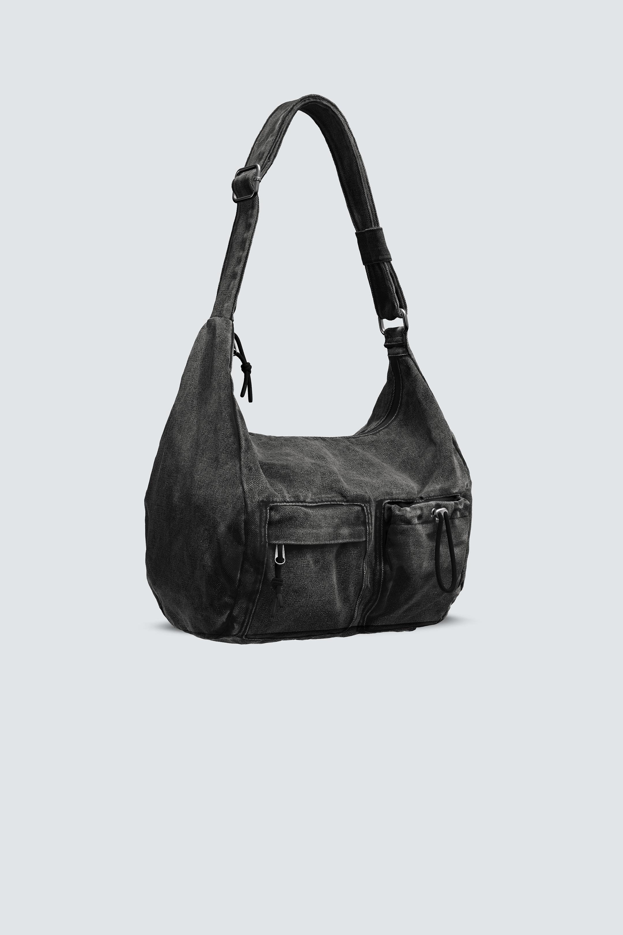 MULTI-POCKET DENIM BAG - Black | ZARA United States
