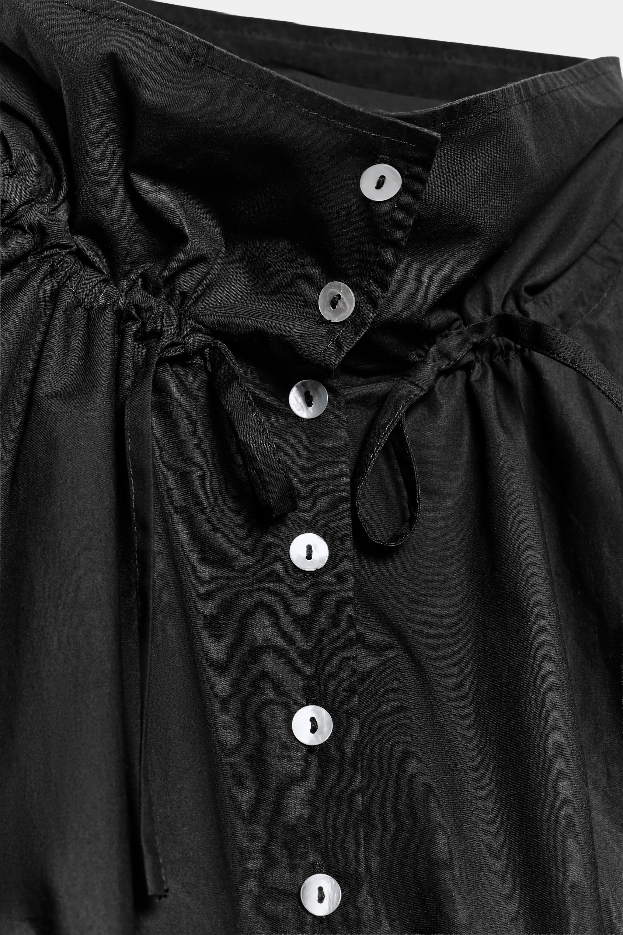 Женские куртки Zara COTTON TIE-DETAIL JACKET — фото 10