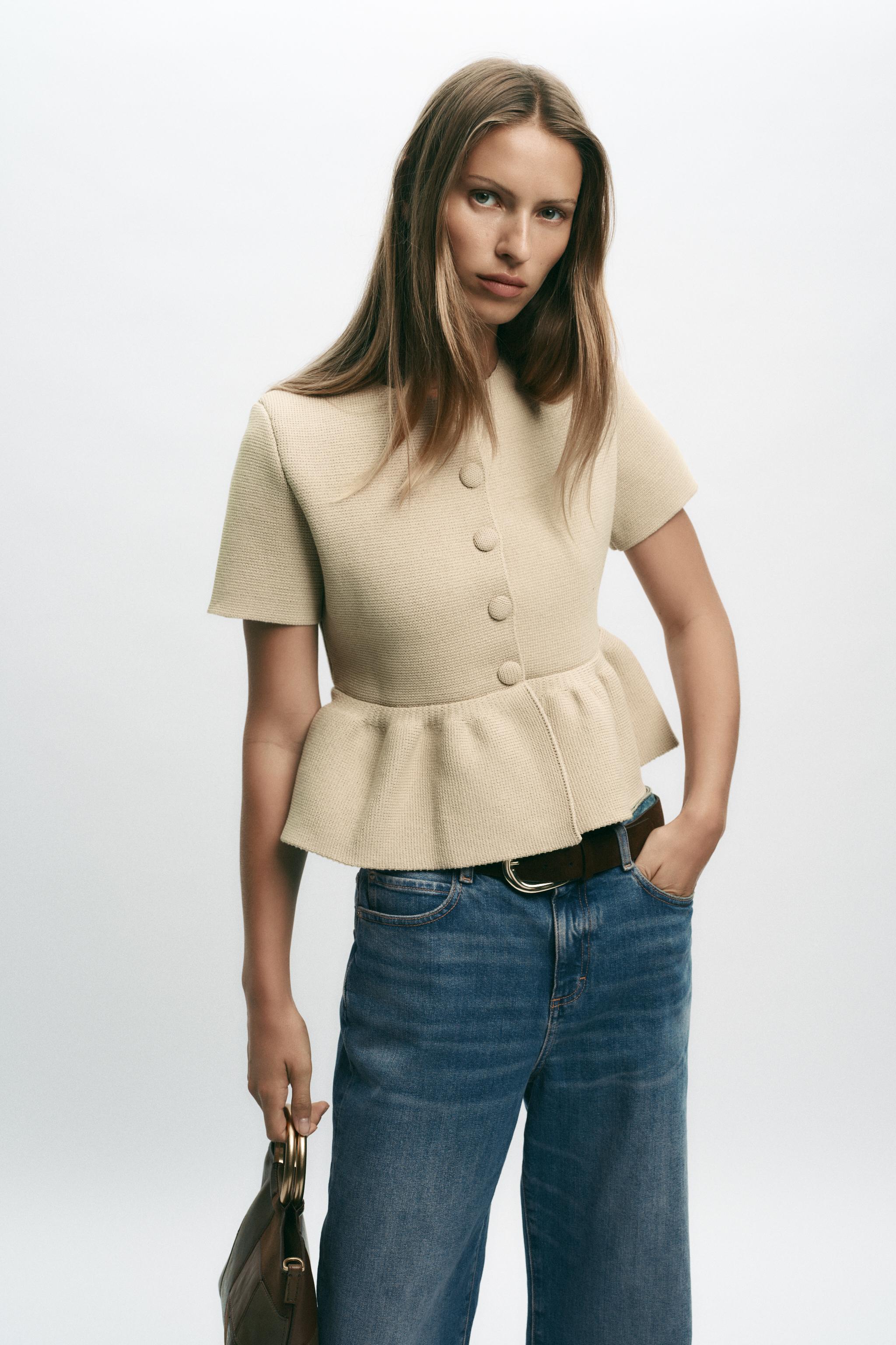 ニット - レディース ショートスリーブカーディガン | ZARA 日本