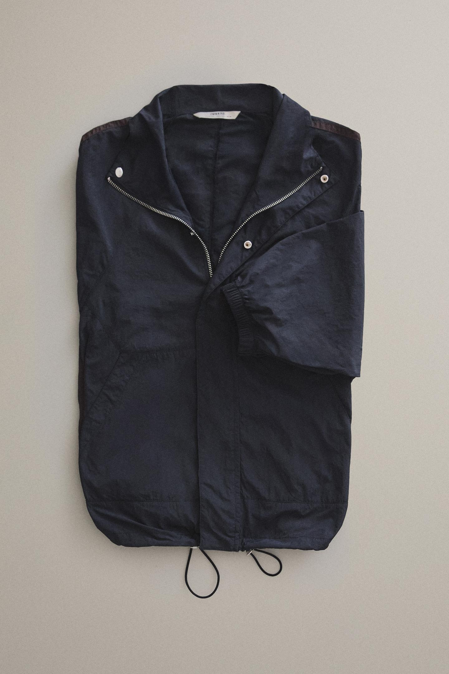 Женский кардиган Zara Contrast-Trim, цвет: Синий — фото 6
