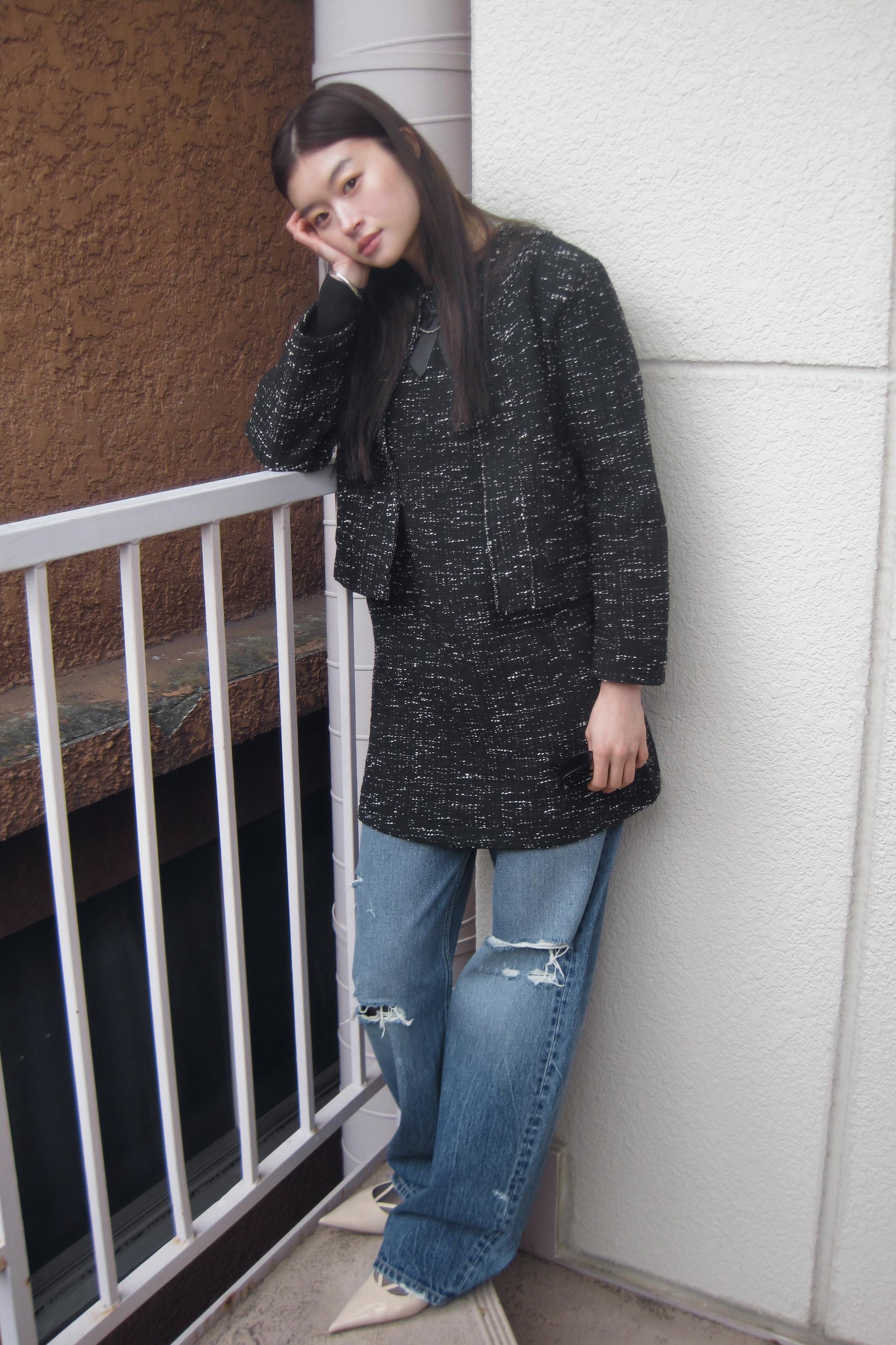 TRF カーブ ハイウエストジーンズ - ブルー | ZARA Japan / 日本
